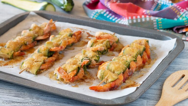 Delizia Estiva: Gamberi e Zucchine Gratinati in Padella per un Sapore Unico!