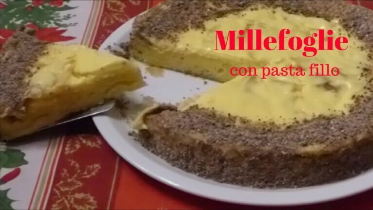 Millefoglie irresistibile: il connubio perfetto di pasta fillo e crema pasticcera