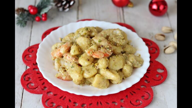 Gnocchi al pistacchio: un’esplosione di gusto con gamberi e zucchine