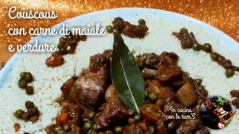 Fusioni gustose: un viaggio nel sapore del cous cous con broccoli e succulenta carne di maiale
