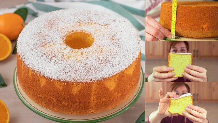 Chiffon cake all&#8217;arancia: scopri la ricetta originale per un dolce delizioso!