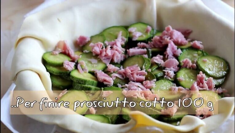 Ricetta irresistibile: Torta Salata Stracchino, Zucchine e Prosciutto Cotto