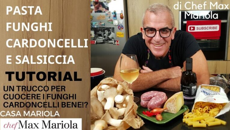 Salsa segreta: Pasta con Funghi Cardoncelli, Salsiccia e Pomodorini