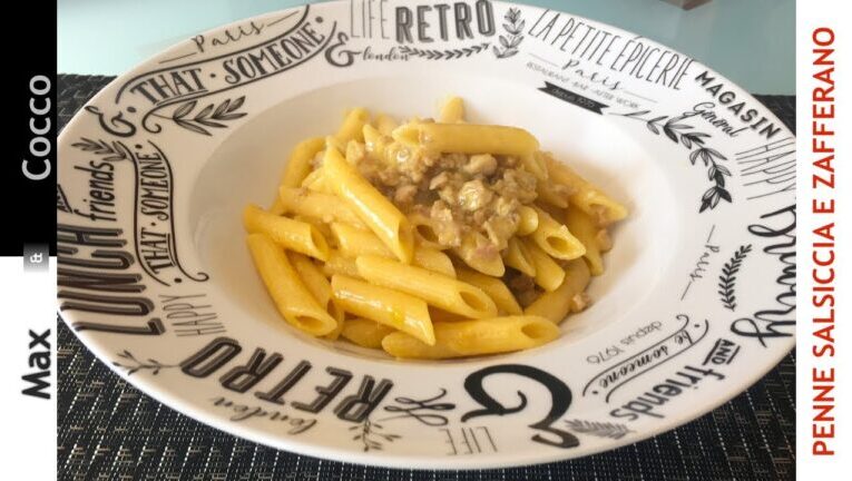 La deliziosa pasta salsiccia e zafferano: ricetta cremosa senza panna!
