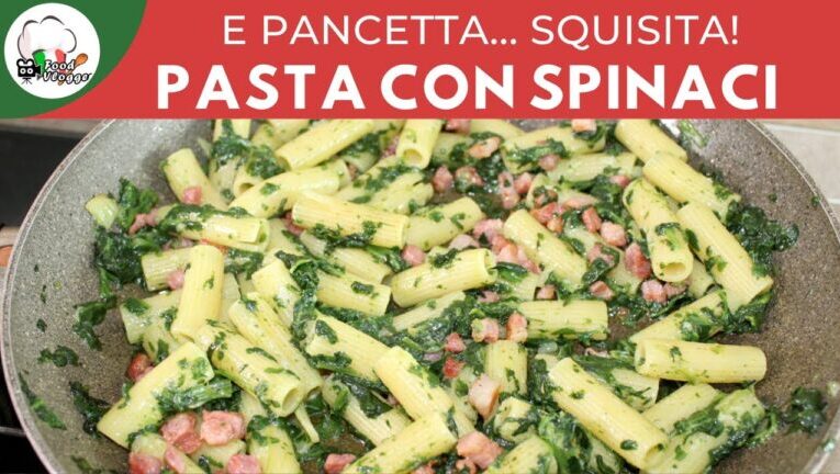 Pasta cremosa con ricotta, spinaci e pancetta: un tripudio di sapori in 70 minuti!