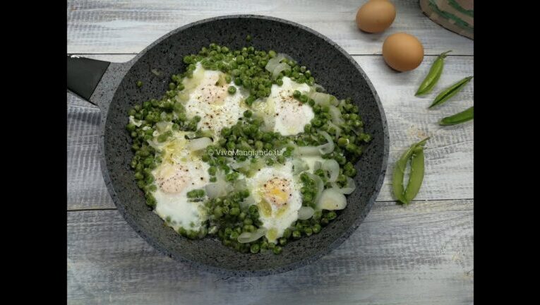 Un’esplosione di gusto: la perfetta fusione dei piselli con le uova alla pugliese