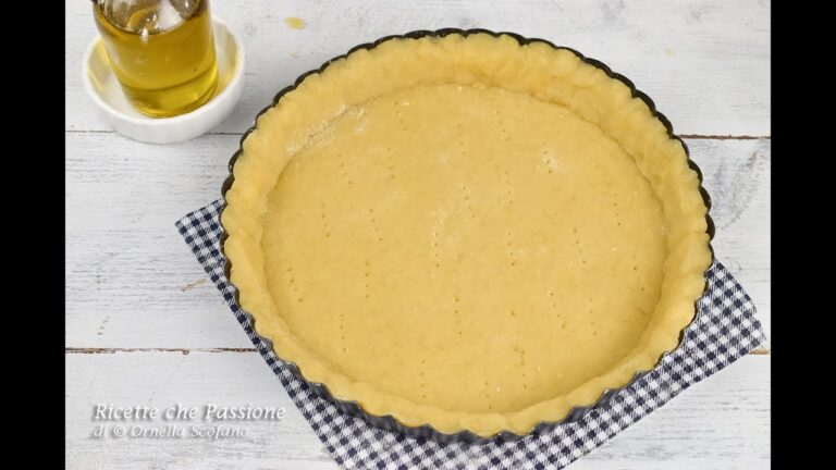Pasta frolla all’olio di oliva: un tocco mediterraneo per dolci sorprendenti